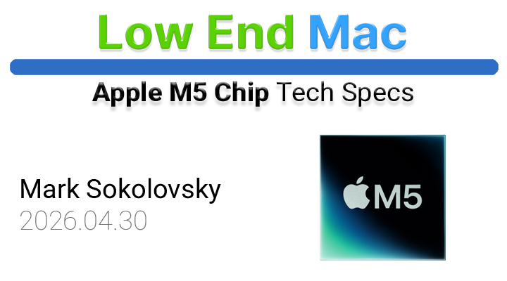 Apple Silicon – M5 chip specs