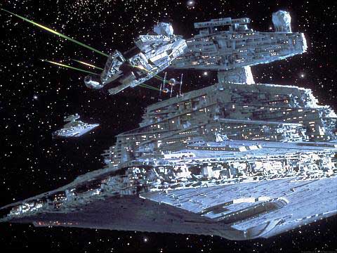 Space flotilla in Star Wars