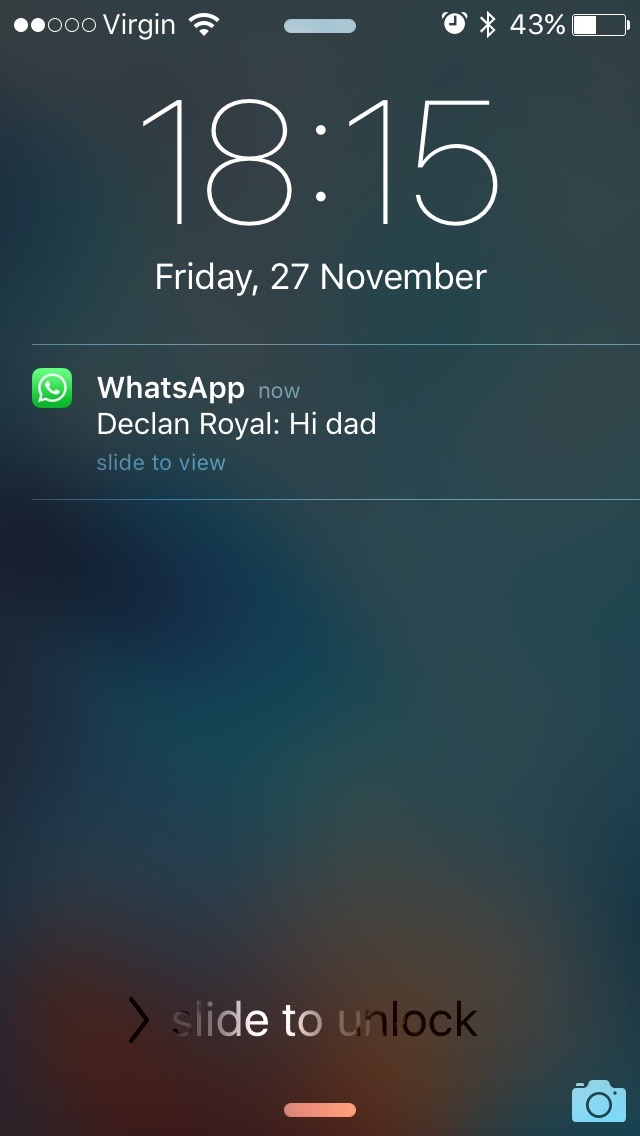 whatsapp messages on iphone lock screen