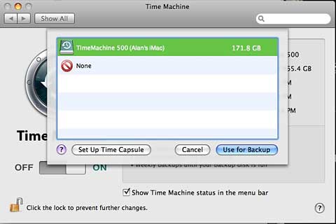 time machine backup to usb flash drive