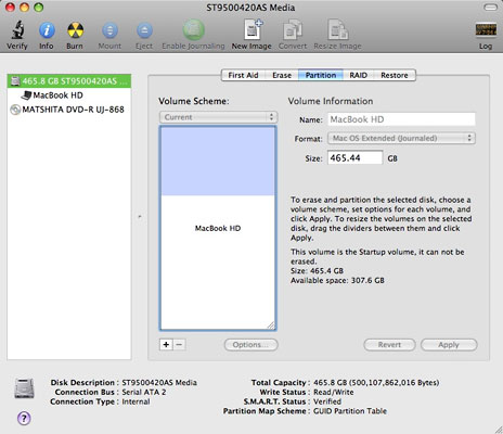 You can partition your hard drive using Disk Utility