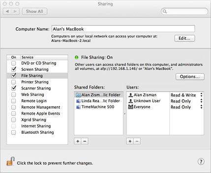 Enabling screen sharing in OS X 10.7 Lion