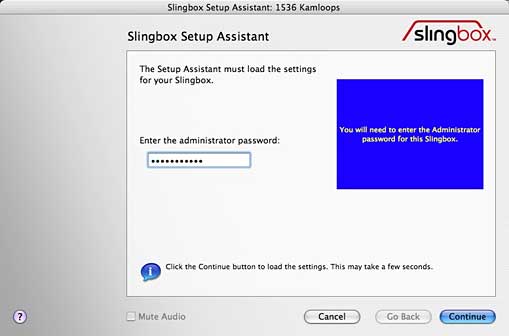 Setup assistant